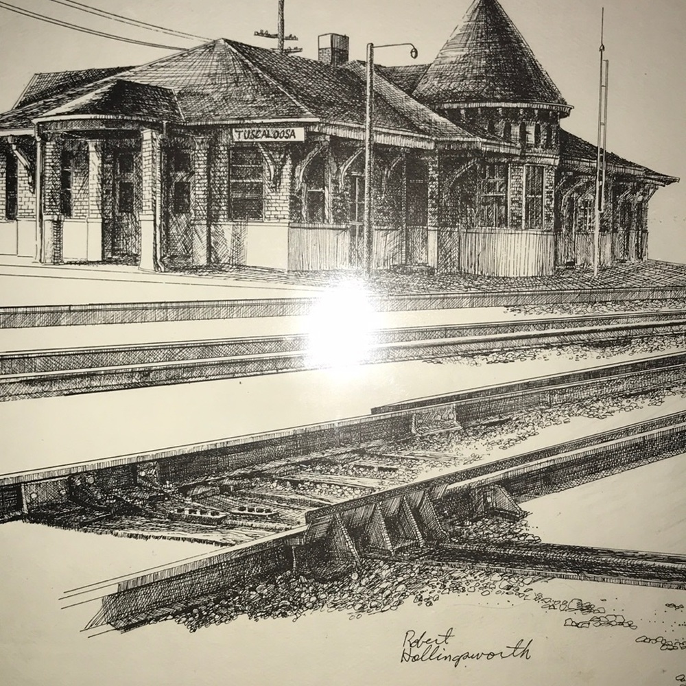 Robert Hollingsworth Train Rural Print Set of 3